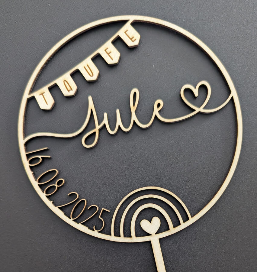 Cake Topper Regenbogen